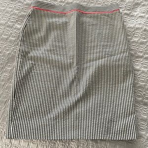 J. Crew No. 2 pencil skirt seersucker 2P